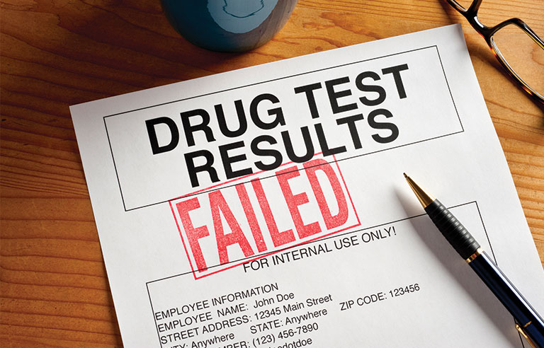 Drug test results